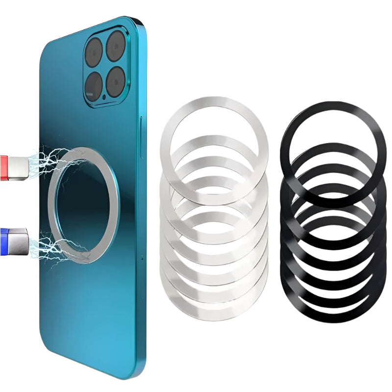 10PCS for Magsafe Magnetic Plate Ring Stickers Support Wireless Charger Metal Plate Sheet for Iphone Samsung Xiaomi