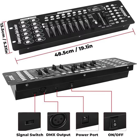 DMX Controller - DJ Lighting Mixer Board
