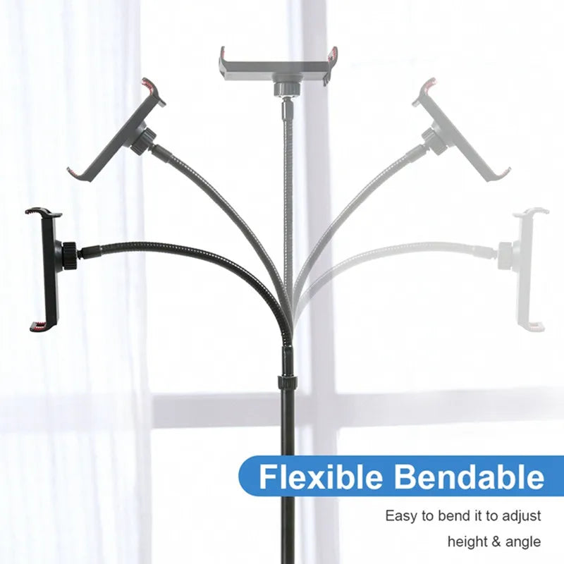 Tablet Holder Floor Tripod Stand for 4.7-10 Inch Device