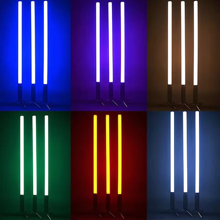 Battery Powered LED Pixel Tube - Wireless DMX/App Control, 10hr Life, IP65