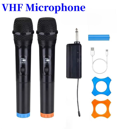 Dynamic Handheld Wireless Microphone with Rechargeable Receiver