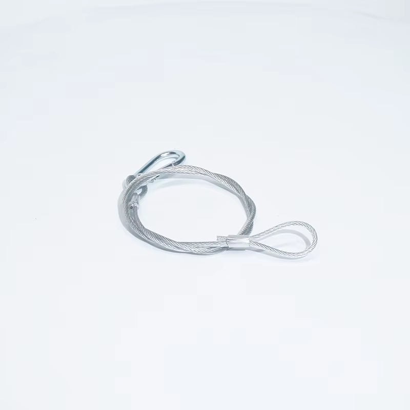 10Pcs High Quality Silver Safety Steel Lock Cable