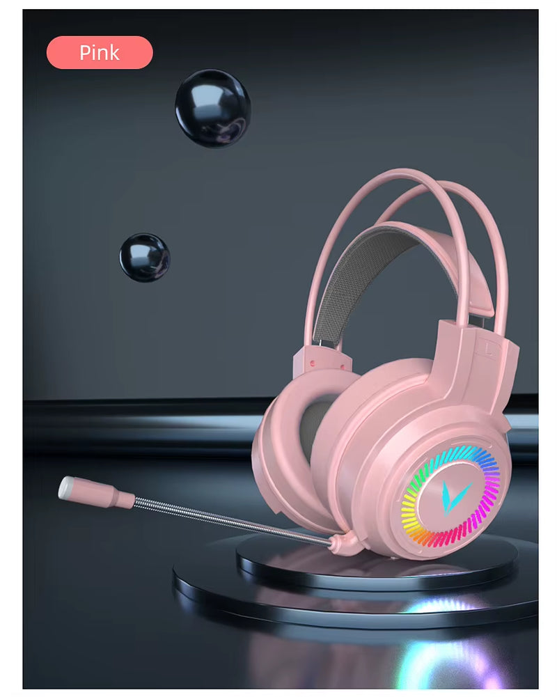 G58 G60 Gaming Headset 7.1 with Mic, LED Light for Computer PC