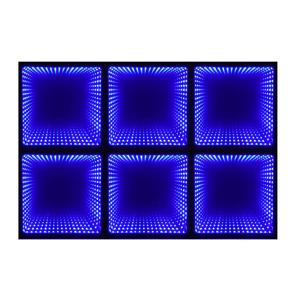 Lighted Tempered Glass 3D Dance Floor for DJ, Wedding & Disco