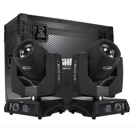 2Pcs 7R 230W Beam Moving Head Light with Flight Case Option DMX512 for Professional Stage Light
