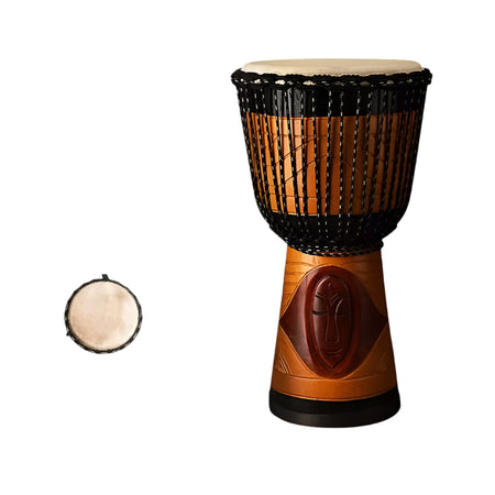 12 Inch African Djembe Drum - Wooden, Quality Percussion