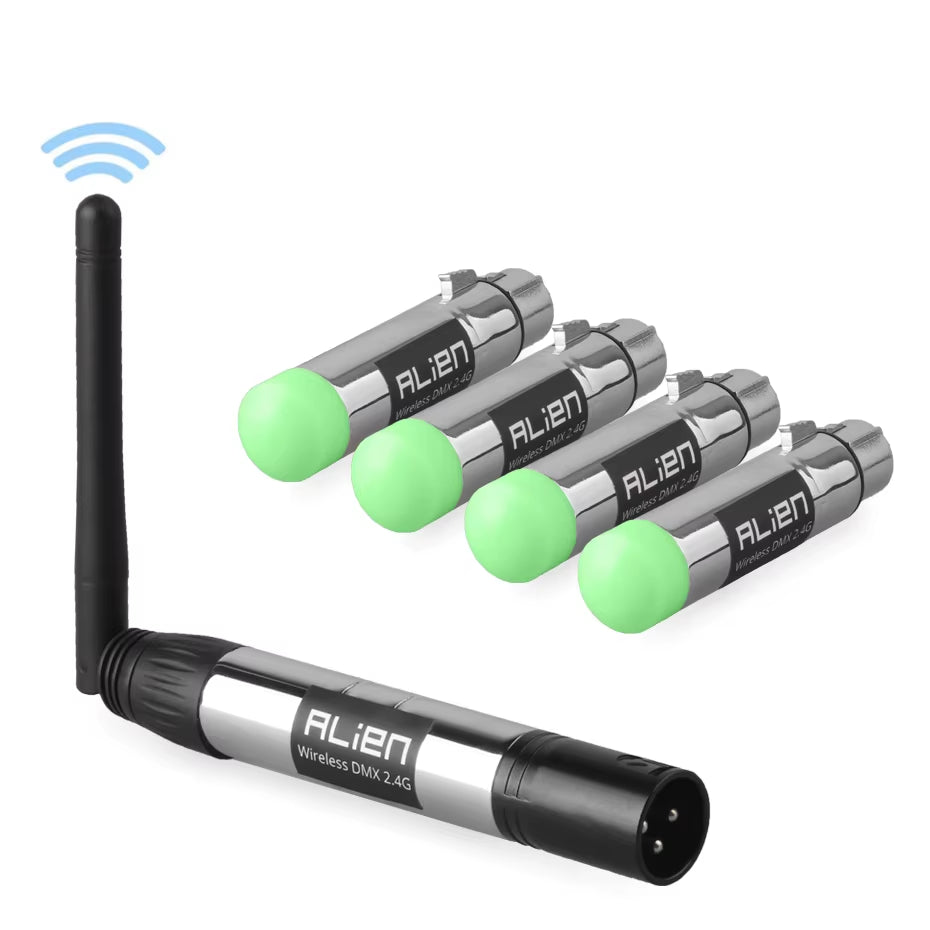 DMX Wireless DMX Transceivers, Wireless Transmitter Receiver for Stage Par light, Moving Head, Laser Lighting