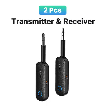 UGREEN 2-In-1 Bluetooth Adapter Transmitter Receiver Bluetooth AUX 5.0 Wireless 3.5Mm Adapter Stereo for Earphones TV Car Audio