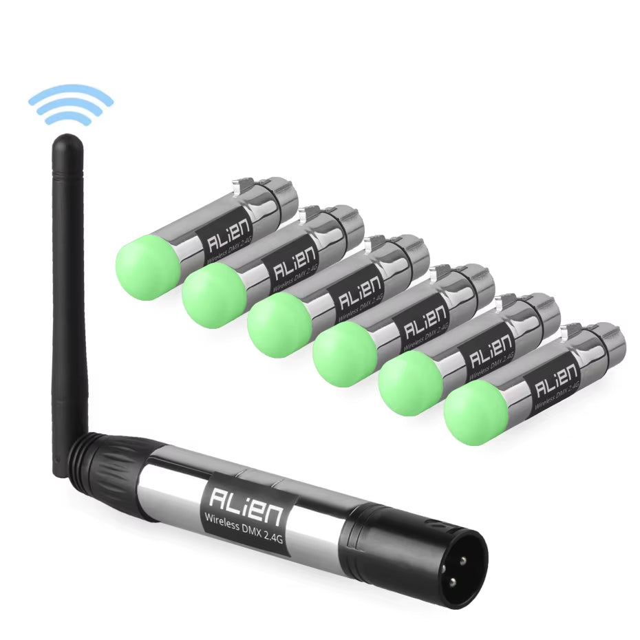 DMX Wireless DMX Transceivers, Wireless Transmitter Receiver for Stage Par light, Moving Head, Laser Lighting