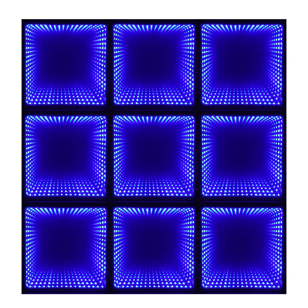 Lighted Tempered Glass 3D Dance Floor for DJ, Wedding & Disco