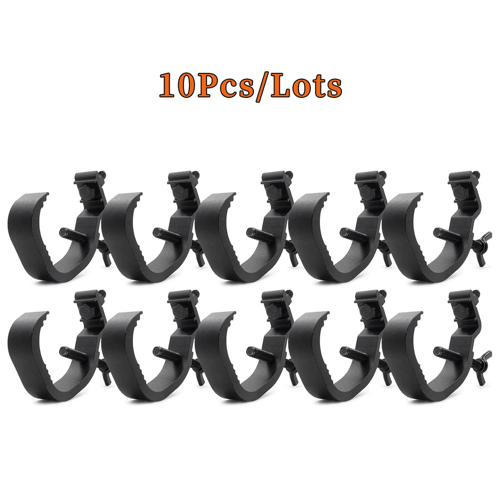 10Pcs Stage Light Truss Hanging Hooks 100Kg 30-55mm Lights Truss Open Hooks