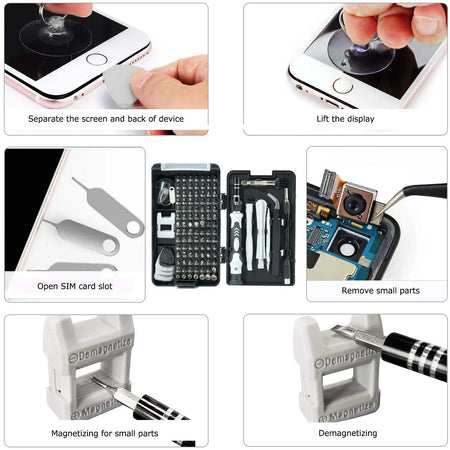 116 in 1 Precision Screwdriver Set Magnetic Screw Driver Bit Professional Repair Tool Kit
