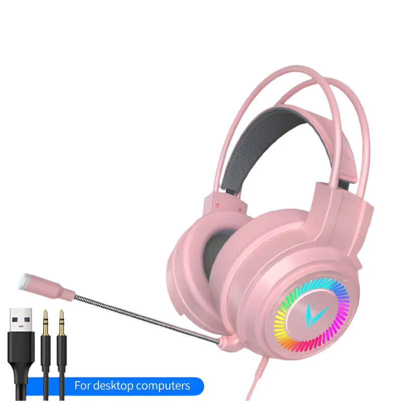 G58 G60 Gaming Headset 7.1 with Mic, LED Light for Computer PC