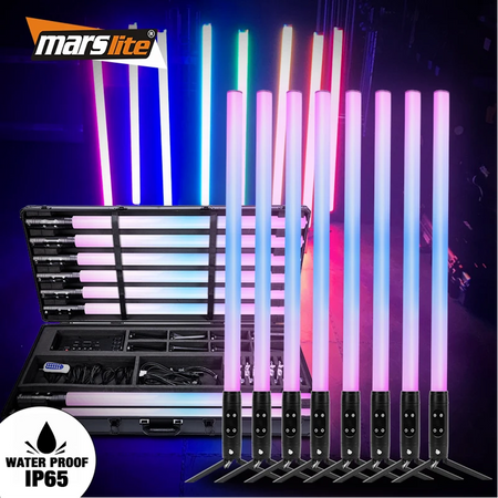 Portable RGB LED Neon Tube Light - Wireless DMX, App, 30 Effects, Outdoor Party
