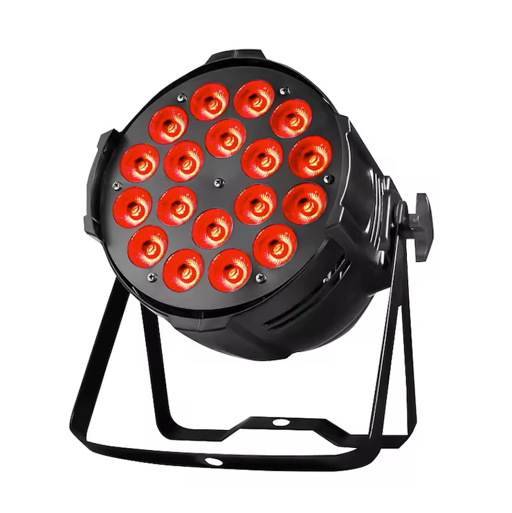 2Pcs High-Power Aluminum LED Pars - 18x18W RGBWA+UV & 18x12W 6-in-1