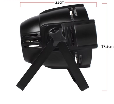 2Pcs High-Power Aluminum LED Pars - 18x18W RGBWA+UV & 18x12W 6-in-1
