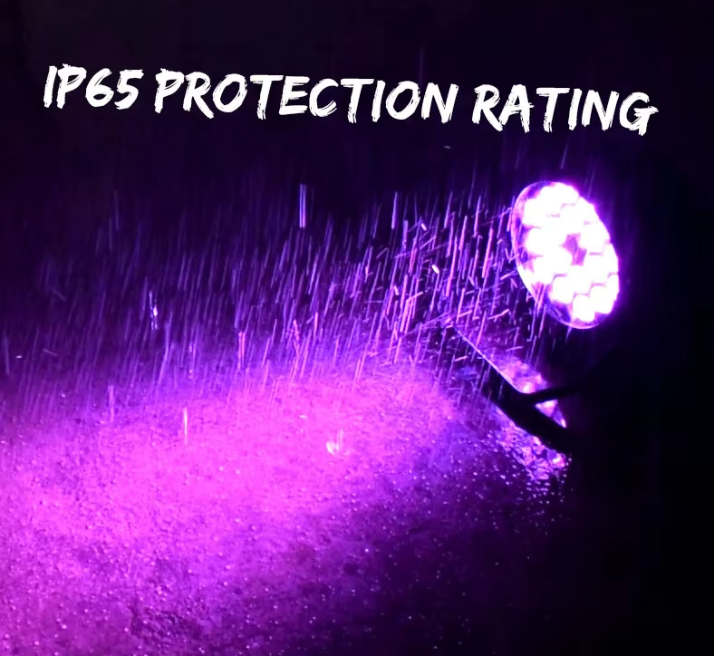 18X18W Waterproof Par Light RGBWA+UV DMX512 stage light With Optional Flight Case 