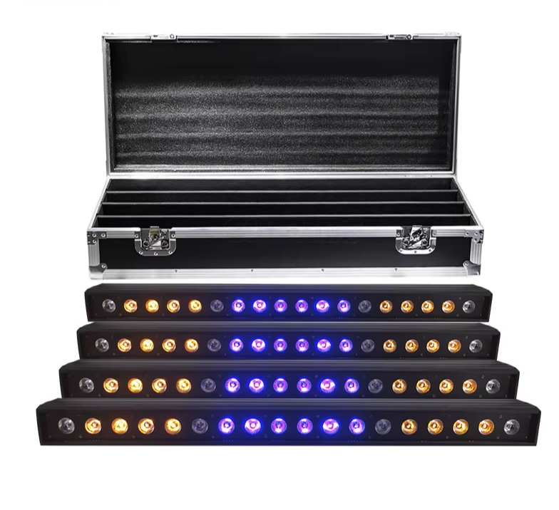 LED Wash Wall 18X18W RGBWA+UV 6In1 Stage Lighting with Flightcase 