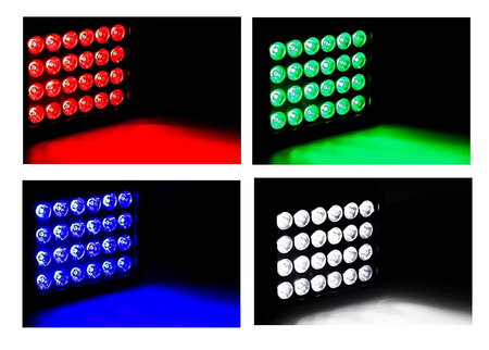 2-8Pcs 24x18W RGBWA UV 6-in-1 Outdoor Waterproof LED Square Par Lights 