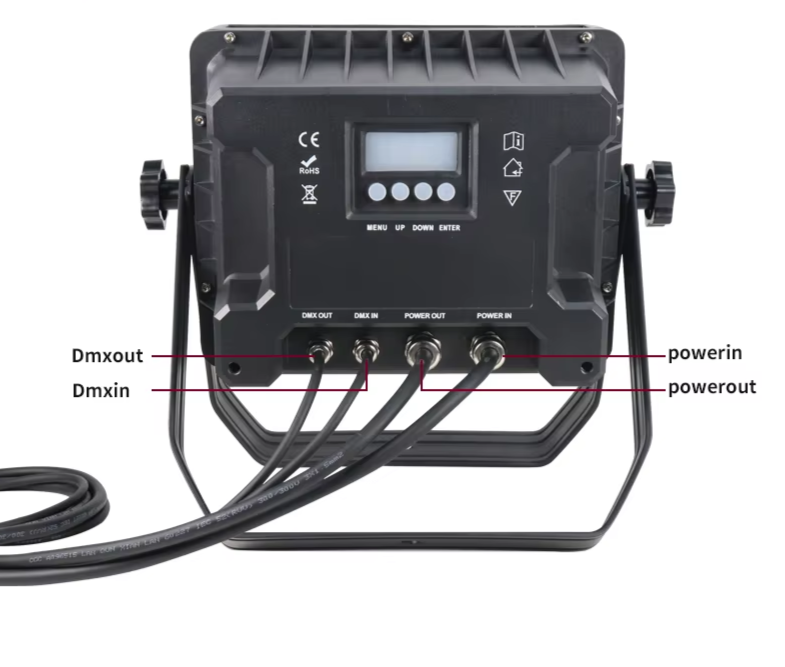 2-8Pcs 24x18W RGBWA UV 6-in-1 Outdoor Waterproof LED Square Par Lights 