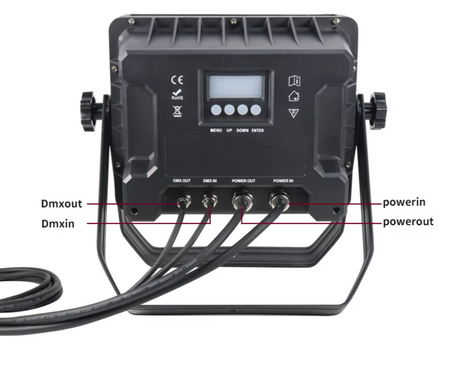 2-8Pcs 24x18W RGBWA UV 6-in-1 Outdoor Waterproof LED Square Par Lights 