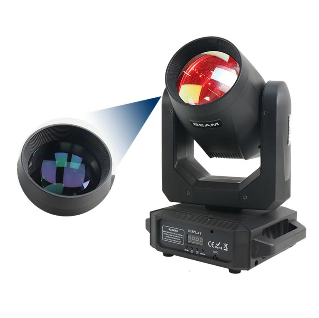 250W Zoom Beam Moving Head stage Light with Rotating Rainbow Effect