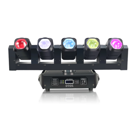 DMX 5X40W Beam Moving Head Light DMX Infinite Rotating Stage Moving Head Effect for DJ Disco Stage Event