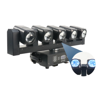 DMX 5X40W Beam Moving Head Light DMX Infinite Rotating Stage Moving Head Effect for DJ Disco Stage Event