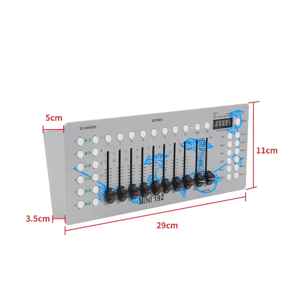 Rechargeable DMX MINI 192 Stage Light Controller 