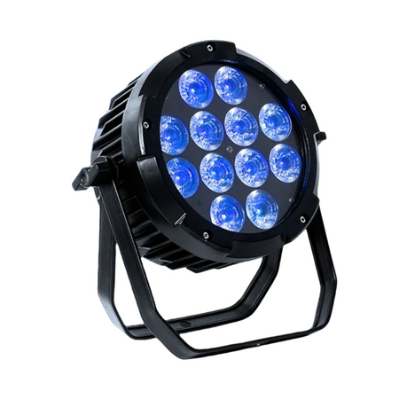 4Pcs DMX Waterproof IP65 12X18W RGBWA+UV Wireless Remote Control LED Stage Light