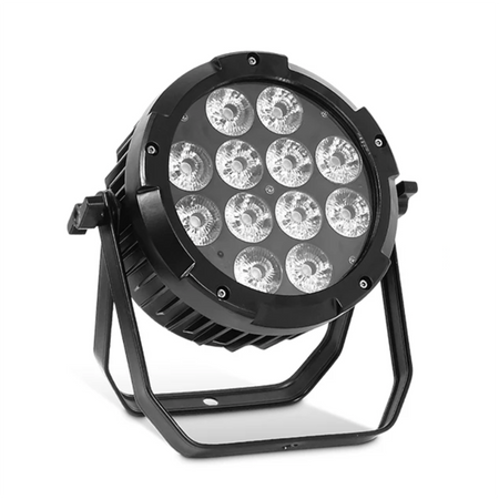 4Pcs DMX Waterproof IP65 12X18W RGBWA+UV Wireless Remote Control LED Stage Light