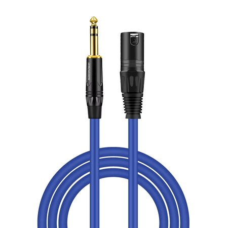 TRS 6.35Mm 1/4 Inch to 3 Pin XLR Balanced Cable