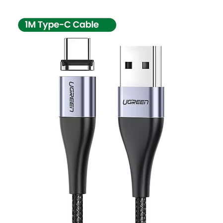 Magnetic USB Charging Cable - Type C and Micro USB Compatible Charger for Iphones, Smartphones, Andriod, Chrome, Tablets