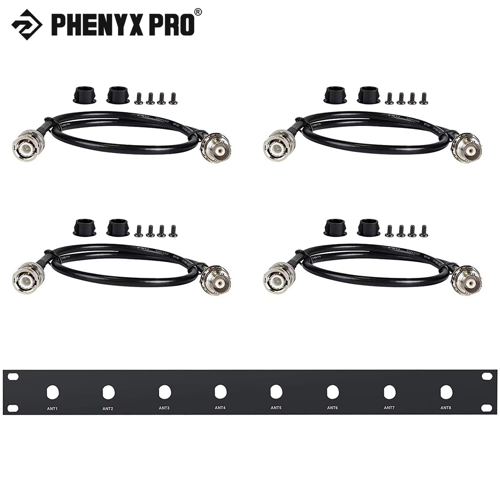 Phenyx Pro BNC Antenna Kit, Four BNC Connecting Cables 50Cm/1.6Ft for Front-Mounting Antennas