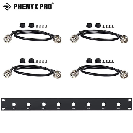 Phenyx Pro BNC Antenna Kit, Four BNC Connecting Cables 50Cm/1.6Ft for Front-Mounting Antennas