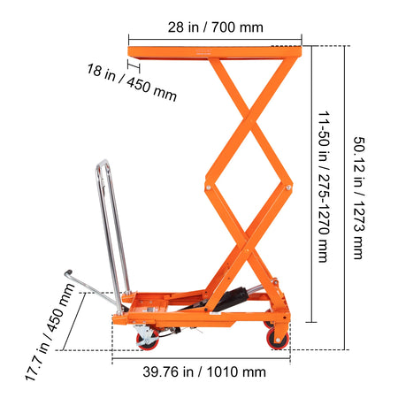 Heavy Duty Double Hydraulic Lifting Platform 