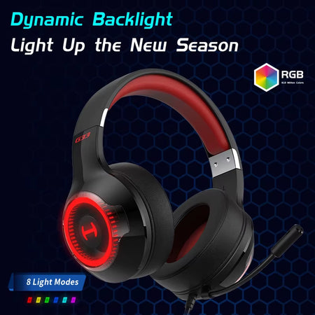 Edifier Wired Gaming Headset HECATE G33 USB 7.1 Surround Sound 40Mm Driver Detachable Microphone Gamer Headphones for PC PS4 PS5