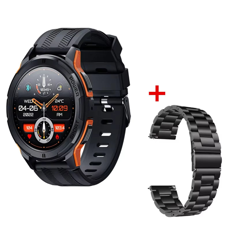 1.43" AMOLED Smart Watch for Men & Women - Bluetooth Calling, Heart Rate Monitor, Fitness Tracker, 1ATM Waterproof