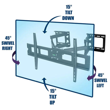 Swivels Tilts TV Wall Mount Bracket for 32-65 Inch LCD LED Flat Screens