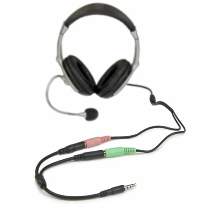 1Pc 3.5Mm Stereo Audio Male to 2 Female Adapters Converters Headset Mic Splitter Cable Adapter Mobile Phone Accessories