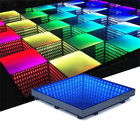 12pcs RGB LED Dance Floor Tiles - DMX512 Control, Party, Club, Stage
