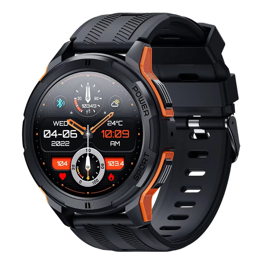 1.43" AMOLED Smart Watch for Men & Women - Bluetooth Calling, Heart Rate Monitor, Fitness Tracker, 1ATM Waterproof