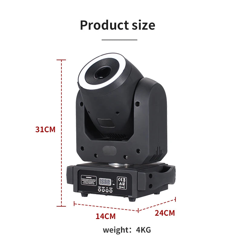 100W LED Prisms Spot Beam Moving Head Light with Aperture 