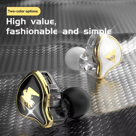 QKZ AK6-Ares Sports In-ear HIFI Wired Control Earphone with Mic with Noise Cancellation