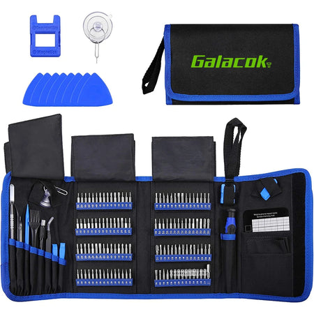 Precision Screwdriver Set 142 in 1 Magnetic Repair Tool Kit with 120 Torx Phillips Hex Bits for Iphone Xiaomi Jewelry PC