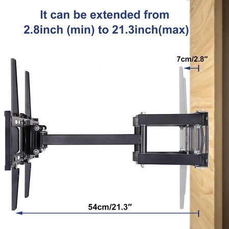Swivels Tilts TV Wall Mount Bracket for 32-65 Inch LCD LED Flat Screens