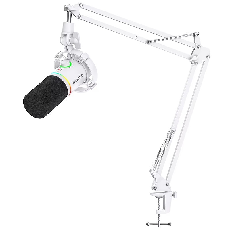 XLR\USB Dynamic Microphone for Gaming Recording Streaming Youtube Metal Mic with Software Tap-To-Mute Gain Knob PD200X