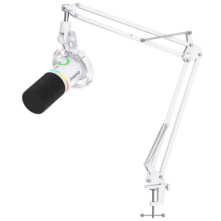 XLR\USB Dynamic Microphone for Gaming Recording Streaming Youtube Metal Mic with Software Tap-To-Mute Gain Knob PD200X