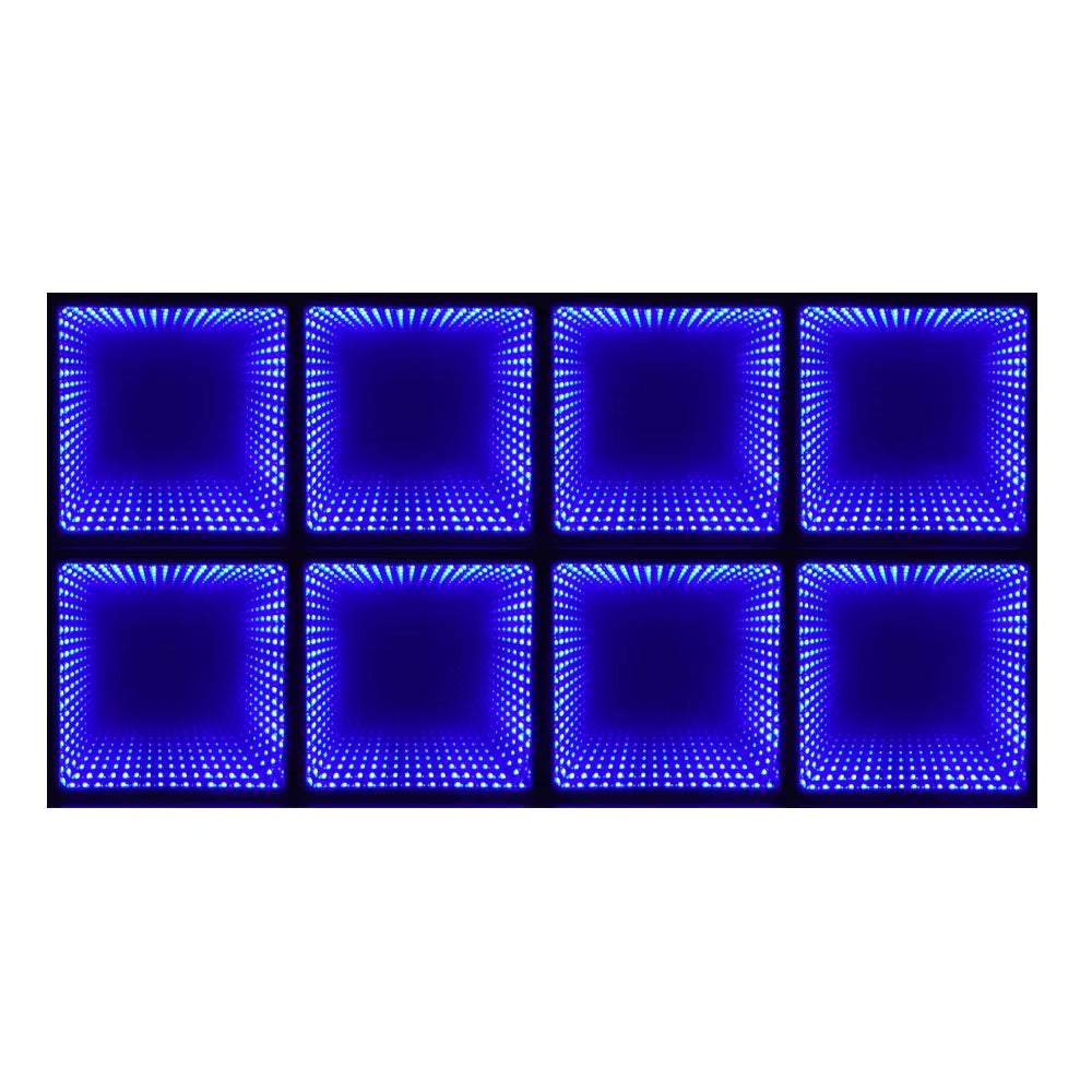 Lighted Tempered Glass 3D Dance Floor for DJ, Wedding & Disco