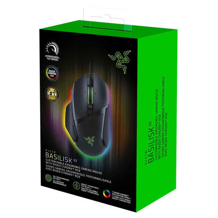 Razer Basilisk V3 Wired Gaming Mouse - High-Performance, Customizable, Chroma RGB 